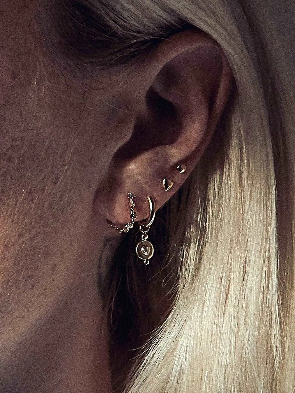 Dafang Chain Earrings with Backs