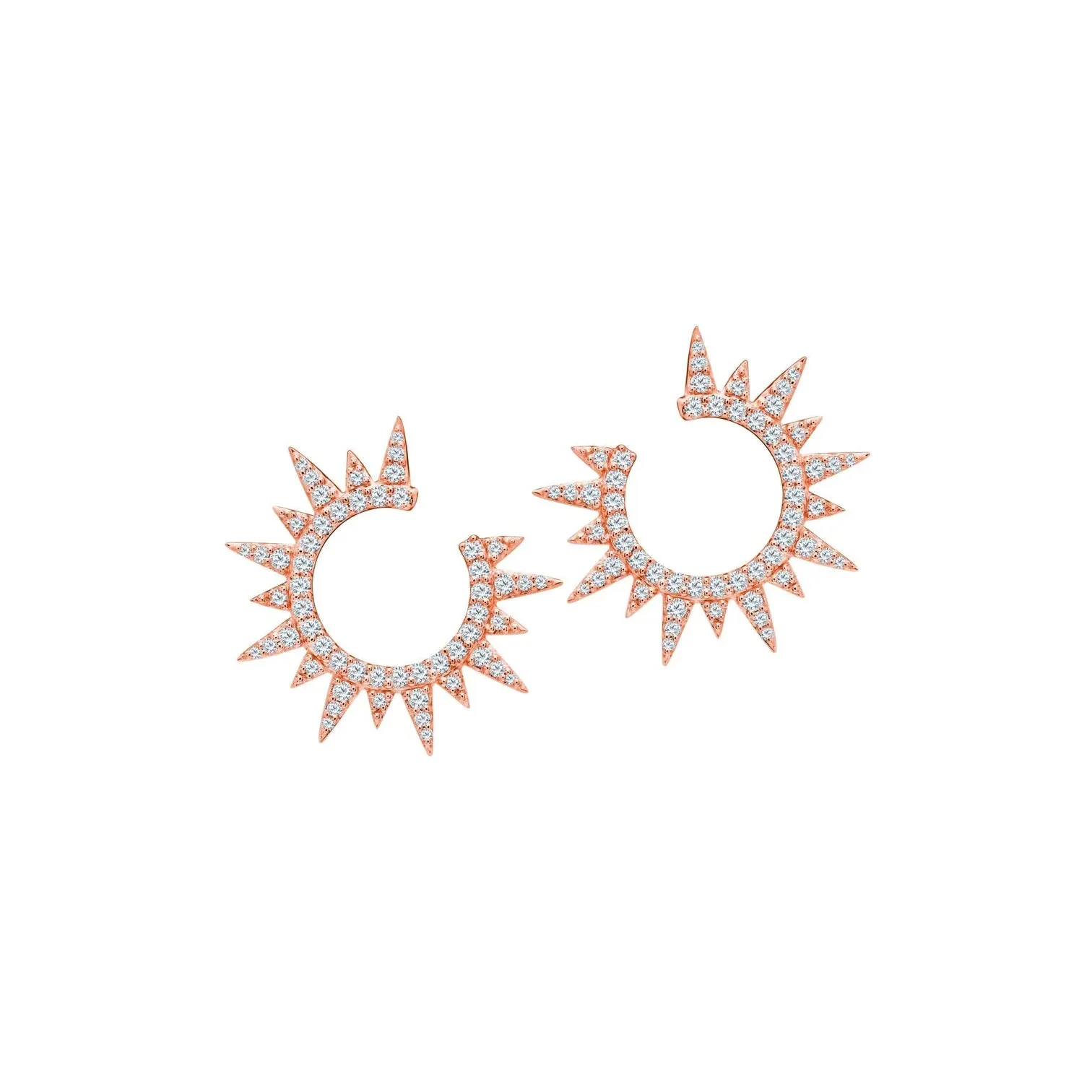 Diamond Sunburst Earrings