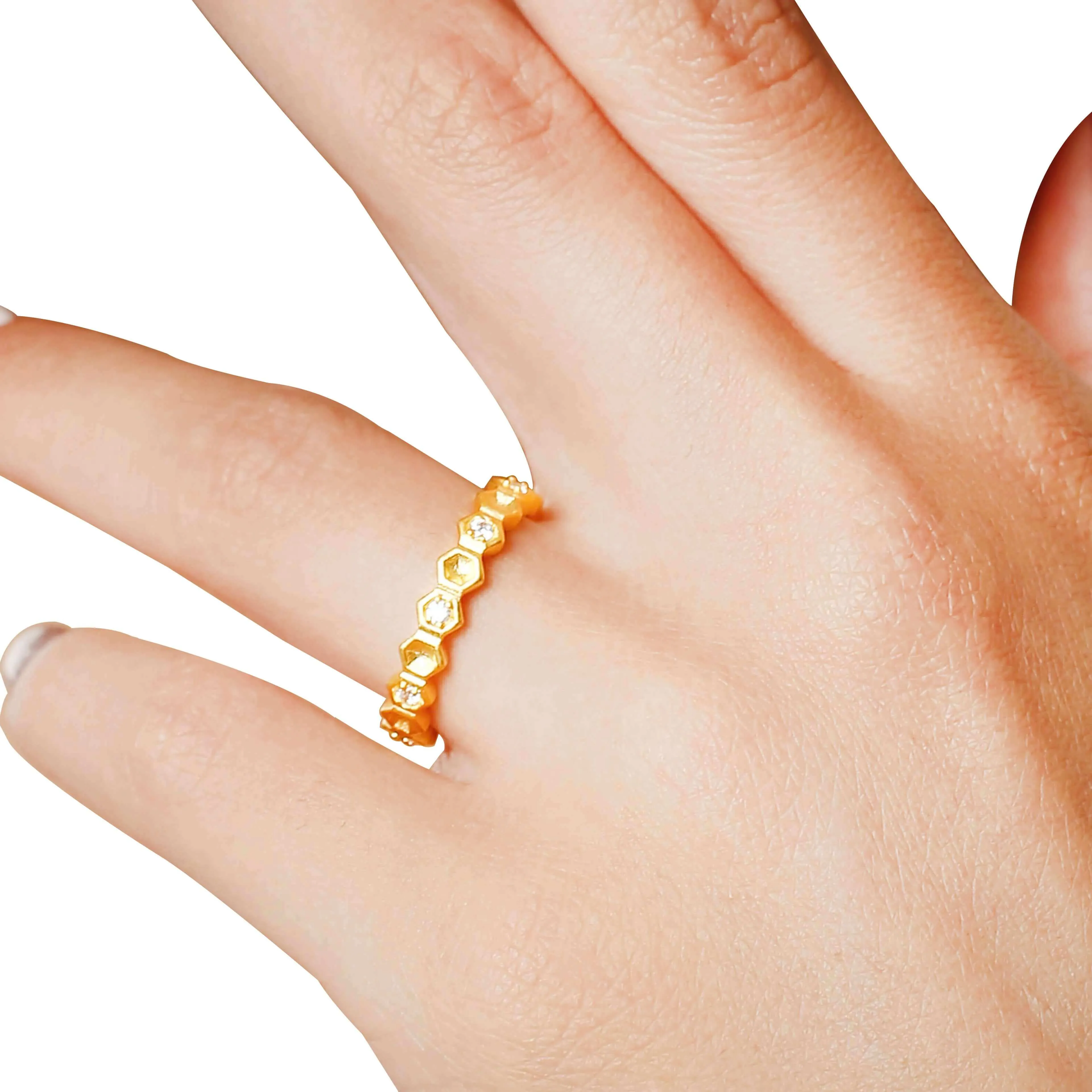 Honeycomb With Honey Ring Life With MaK’s Honeycomb Bee Kind Jewelry Collection