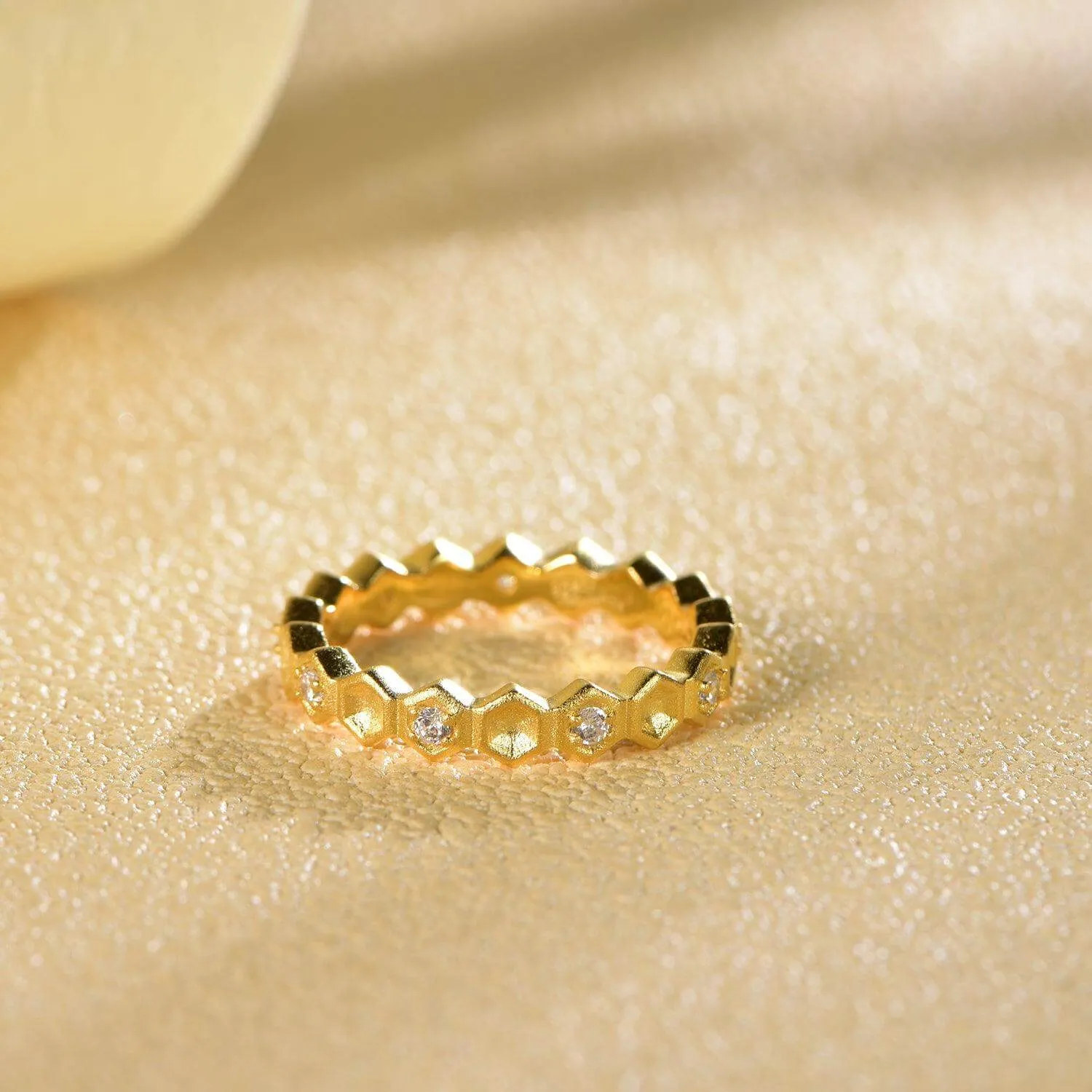 Honeycomb With Honey Ring Life With MaK’s Honeycomb Bee Kind Jewelry Collection