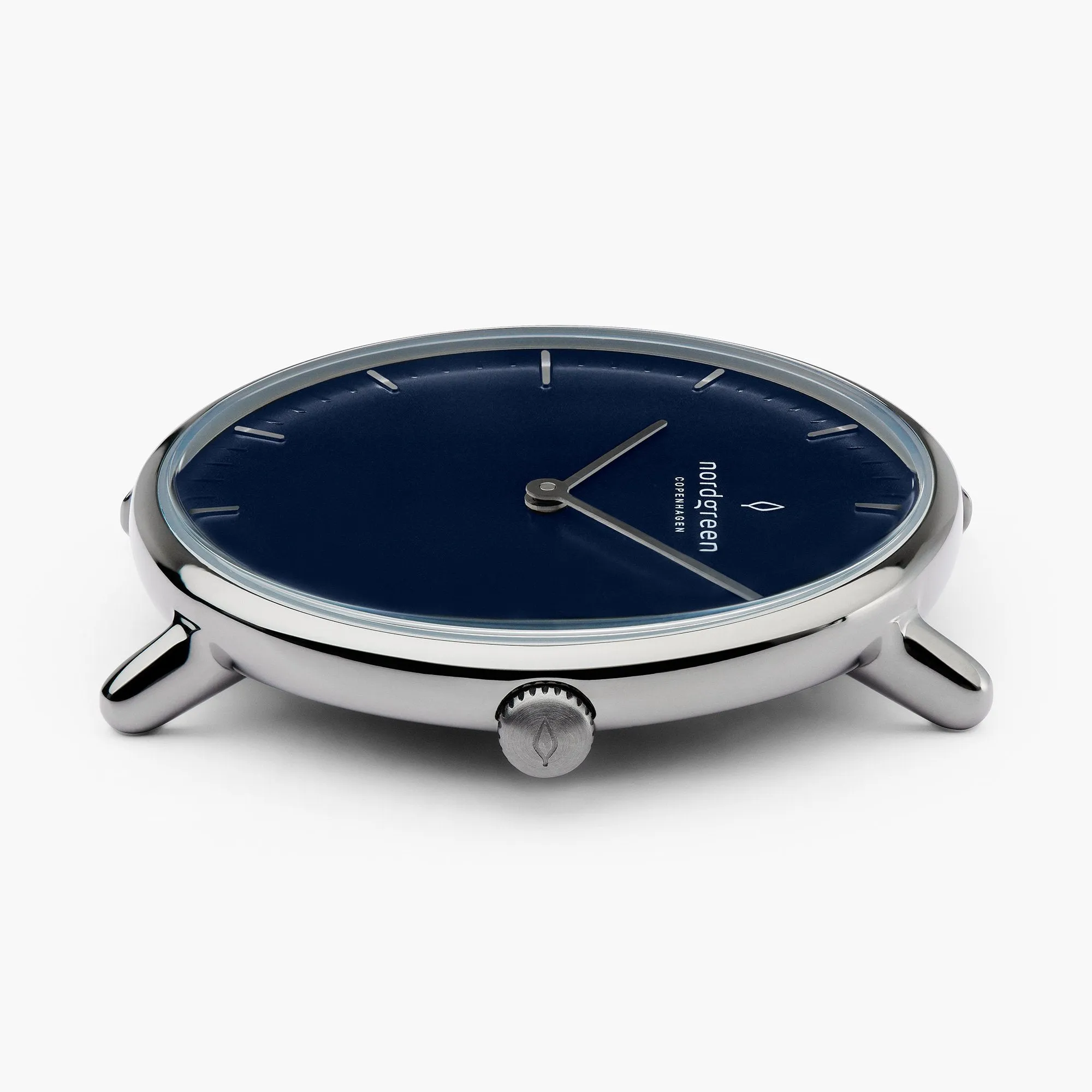 Native | Navy Dial - Brown Leather