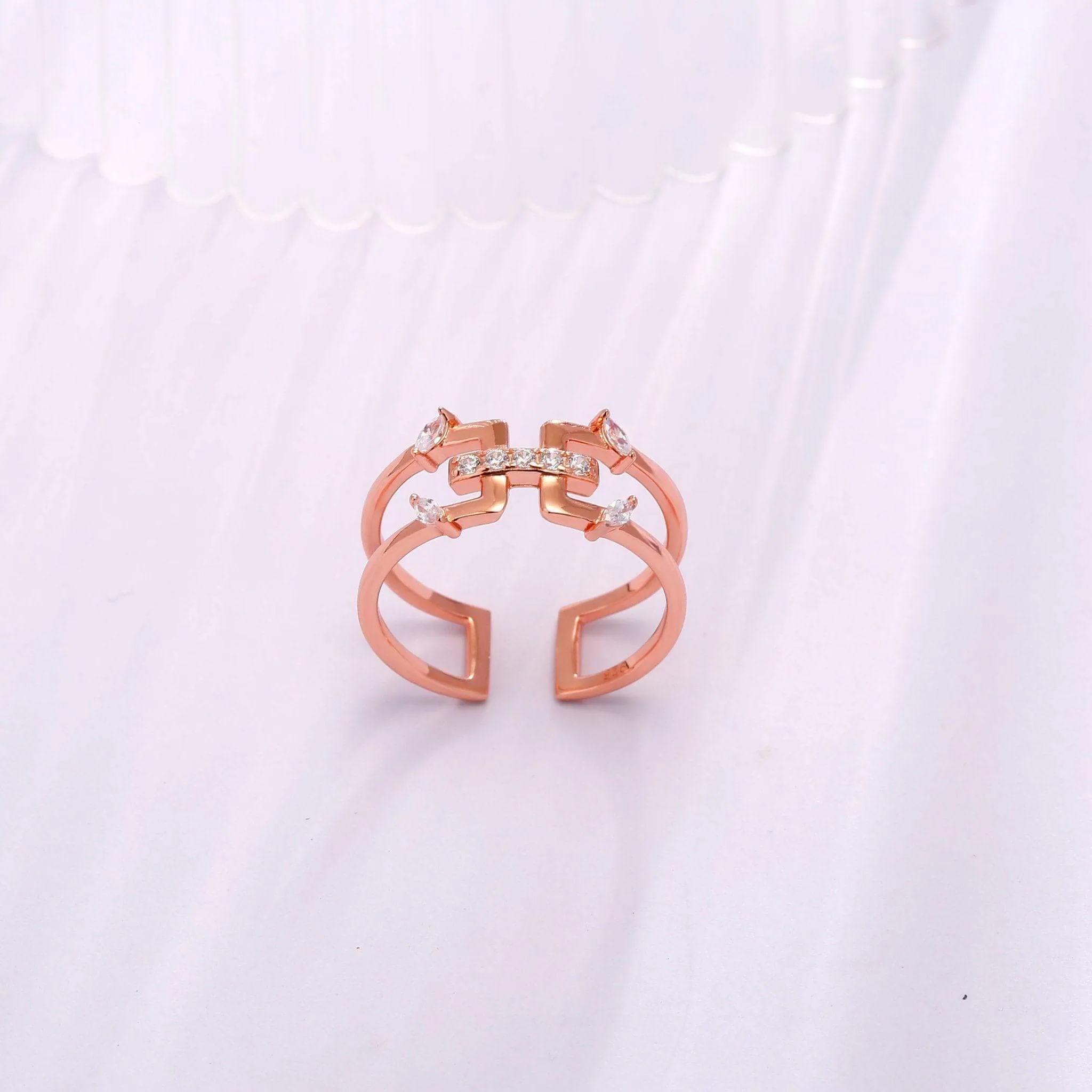 Promise Statement Ring Jasmine Breeze Collection Designed by Golnaz Niazmand